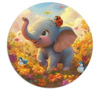 éléphant 1000 Piece Jigsaw Puzzle for Adults Educhational Games Stress Relief Puzzle Exercise The Memory of The Brain for Adults and Kids, Age 12 Years Up 1000pcs (67.5x67.5cm)