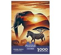 éléphant 1000 Pièces African éléphant Puzzle Adulte Un Puzzle Difficile Jeu De Puzzle Pour Toute La Famille Divertissement Puzzles Classiques Pour Adultes Et Enfants À Partir De Cadeaux Pour Femmes Ca
