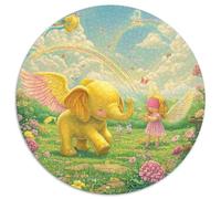 éléphant 1000 Pieces Jigsaw Puzzles for Adults Educhational Games Stress Relieving Entertainment Cultivate The Spirit of Teamwork for Adults and Kids, Age 12 Years Up 1000pcs (67.5x67.5cm)