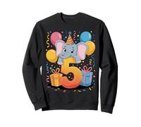 Éléphant 5ème anniversaire garçon fille 5 ans cinquième éléphant Sweatshirt