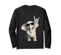 Éléphant à Bascule avec Lunettes de Soleil Manche Longue