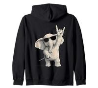 Éléphant à Bascule avec Lunettes de Soleil Sweat à Capuche
