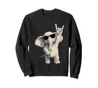 Éléphant à Bascule avec Lunettes de Soleil Sweatshirt