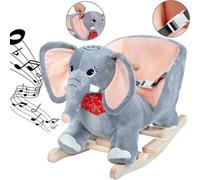 Elephant a Bascule DEUBA - Peluche, Son, Securite