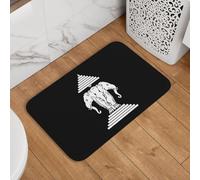 Éléphant À Trois Têtes du Laos Extérieur Tapis Anti-Poussière Tapis D'Entrée Lavable Paillasson Interieur Entree pour Cuisine Intérieur Chambre 60X40Cm