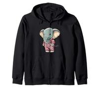 Éléphant amusant en pyjama pour une ambiance chaleureuse Sweat à Capuche