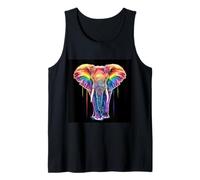 Éléphant arc-en-ciel majestueux Débardeur