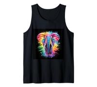 Éléphant arc-en-ciel majestueux Débardeur
