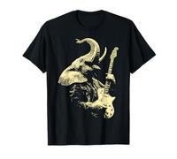 Éléphant avec Guitare à Bascule Guitariste Animal Punk Grunge T-Shirt