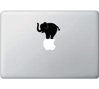 Éléphant Balancing Act Autocollant Lot de 2 en vinyle Sticker|macbook pour ordinateur portable Computer voitures camions Vans Walls| Noir |3.5 X 3 In|cci862