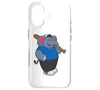 Elephant Baseball Batte de Baseball Sport Coque pour iPhone 17