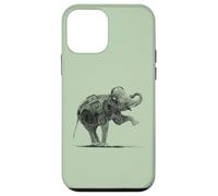 Elephant Boombox Casque d'écoute Lover Street Art Sketch Coque pour iPhone 12 Mini