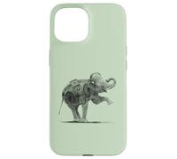 Elephant Boombox Casque d'écoute Lover Street Art Sketch Coque pour iPhone 15
