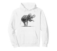 Elephant Boombox Casque d'écoute Lover Street Art Sketch Sweat à Capuche