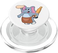 Elephant Boulanger Rouleau à pâtisserie PopSockets PopGrip pour MagSafe