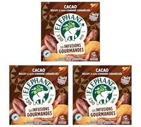 Eléphant Cacao, Biscuit & éclats d'amande caramélisés 20xPYR (Lot de 3)