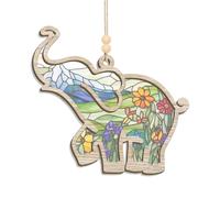Éléphant cadeau pour femme, ornement d'éléphant d'amitié avec carte d'histoire, cadeau d'amitié en bois pour meilleures amies, sœurs, décoration d'intérieur mignonne