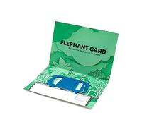 Elephant Card® Support pour téléphone Portable Bleu pour iPhone de la Taille d'une Carte de crédit | Continuity Camera Mount | Fixation à l'ordinateur Portable Apple | iOS 16 iPhone comme Webcam