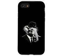 Éléphant Cigare Mafia Gangster Portrait Coque pour iPhone SE (2020) / 7/8