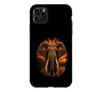 Éléphant d'Afrique Safari Coucher de Soleil Nature Amoure Coque pour iPhone 11 Pro Max