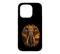 Éléphant d'Afrique Safari Coucher de Soleil Nature Amoure Coque pour iPhone 15 Pro