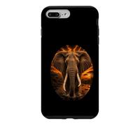Éléphant d'Afrique Safari Coucher de Soleil Nature Amoure Coque pour iPhone 7 Plus/8 Plus