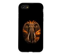 Éléphant d'Afrique Safari Coucher de Soleil Nature Amoure Coque pour iPhone SE (2020) / 7/8
