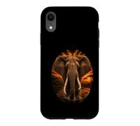 Éléphant d'Afrique Safari Coucher de Soleil Nature Amoure Coque pour iPhone XR
