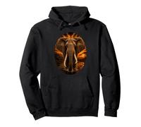 Éléphant d'Afrique Safari Coucher de Soleil Nature Amoure Sweat à Capuche