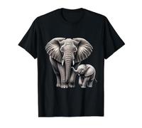 Elephant de mère et de Mollet | Amant Elefant T-Shirt Graphique avec Valeur