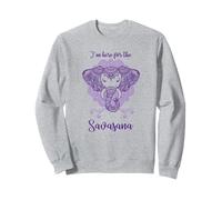 Éléphant de Yoga avec Fleur de Lotus et Here for The Savasana Sweatshirt