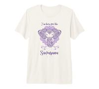 Éléphant de Yoga avec Fleur de Lotus et Here for The Savasana T-Shirt Haut de Gamme