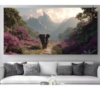 éLéPhant Diamond Painting Paysage Diamond Painting Adulte Grand Format 70x210cm, 2025 New DIY Peinture Diamant 5D Cristal Strass Point de Croix Canvas Broderie Gem Art,Décoration Maison Cadeau Z-P245