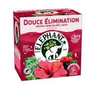 Elephant Infusion Douce Élimination – Reine des Prés, Hibiscus et Cassis – 20 Sachets Pyramid