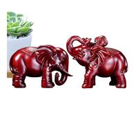 Éléphant en bois sculpture décorative artisanale pour la maison