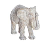 Paris Prix – Statuette en résine Éléphant H15 cm Beige