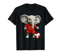 Éléphant Footballeur T-Shirt Graphique avec Valeur