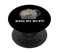 Éléphant Funny Kiss My Butt PopSockets PopGrip Adhésif