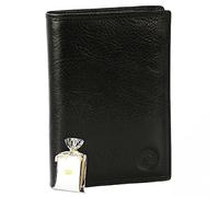 Elephant - Grand Classique Portefeuille en Cuir Noir N1328 - Grand Portefeuille Homme Pack Cadeau Noël. Une fête. Un Anniversaire - Noir