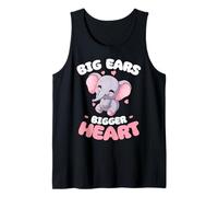 Éléphant Grandes Oreilles Grand Cœur Mignon Éléphant Filles Enfants Débardeur