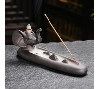 Elephant Head Backflow Incense Burner Home Indoor Tower Incense Incense Holder Creative Smoke Aroma Burner Tea Ceremony Incense Path