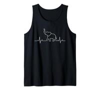 Éléphant Heartbeat EKG Amoureux des Animaux Sauvages Débardeur