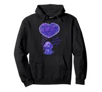 Elephant I Will Remember For You Alzheimer Sensibilisation à la maladie d'Alzheimer Violet Sweat à Capuche