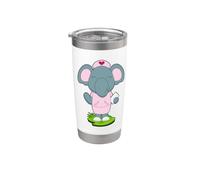 Elephant Infirmière Porte-bloc Gobelet isotherme en acier inoxydable double paroi