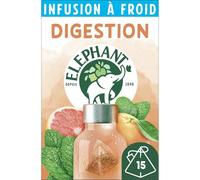 ELEPHANT - Infusion À Froid Digestion, Menthe Pamplemousse Naturelle, 34G - Lot De 3