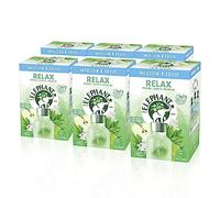 Elephant Infusion A froid Relax, Eau Froide Aromatisée, Parfums Naturels Pomme Jasmin Verveine, 90 Sachets Pyramid (6 Lots x 15 Sachets Individuels)