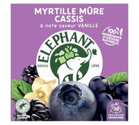 ELEPHANT - Infusion Myrtille Mûre Cassis, Note Saveur Vanille, 40G - Lot De 3