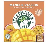ELEPHANT - Infusion Tropicale Mangue Passion au Curcuma, Saveur Exotique et Bien-être (20 sachets) - Le Lot De 3