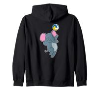 Éléphant Joue au Volleyball Sweat à Capuche