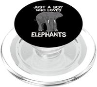 Éléphant : Juste Un garçon Qui Aime Les éléphants, Un Animal d'Afrique PopSockets PopGrip pour MagSafe